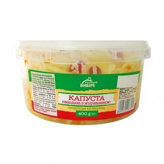 Капуста 400г Розумний вибір квашена з журавлиною