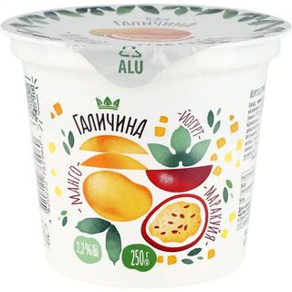 Йогурт Галичина Манго-Маракуйя десертний 2,2% 250 г