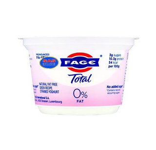 Յոգուրտ դասական «Fage Total» 150գ, յուղայնությունը՝ 0%