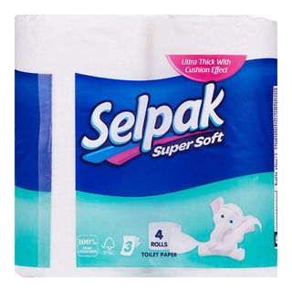 Զուգարանի թուղթ Սելպակ Սուպեր փափուկ, 3շերտ 4հտ