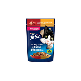FELIX კატის ჟელე ძროხის&ფრინველი 75გ/8445290149220