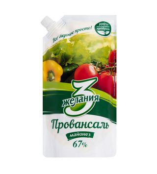 180 МАЙОНЕЗ 3 ЖЕЛАНИЯ ПРОВАНСАЛЬ 67% 380 Г/31