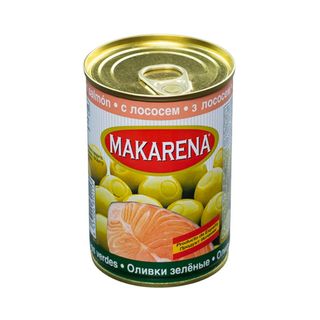 Makarena, Оливки Makarena 314Мл Зеленые С Лососем, шт, ШК: 8437004890153