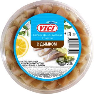 თევზ პრეს ქაშ შებოლილი 400გრ ვიჩი