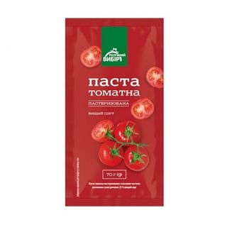 Томатна паста 70 г Розумний вибір 25% сошет