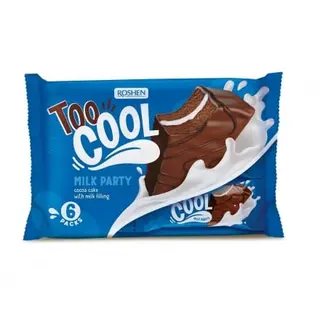 Тістечко бісквітне 270 г Рошен Too Cool Milk Party 