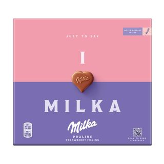 Шоколад Milka молочный с клубничной начинкой 110 г
