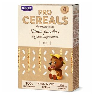 ნუტრილაკი პრემიუმი - ფაფა ურძეო. ბრინჯი ჰიპოალერგიული /4თვ+/ 200გრ 1028 Nutrilak premium rice pap