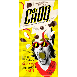 Шоколад Dr.Choq чорний з Перцем та Вишнею 150 г