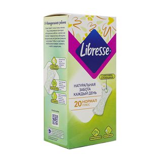 ყოველდღიური ჰიგიენური საფენი /ლიბრესი ნატურალ ქეარ ნორმალი/2წვ/20ც