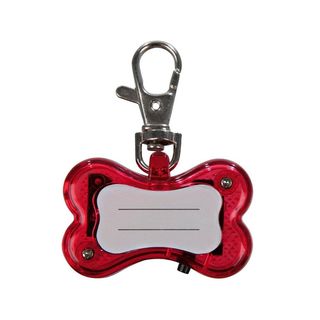 Брелок-ліхтарик-адресниця кісточка для собак 4,5х3 см