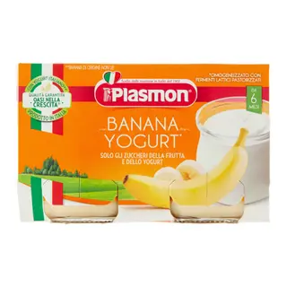 Plasmon - იოგურტი ბანანით - 2x80 გ