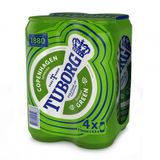 Пиво 2л Tuborg Green НАБІР 4 х 0,5л
