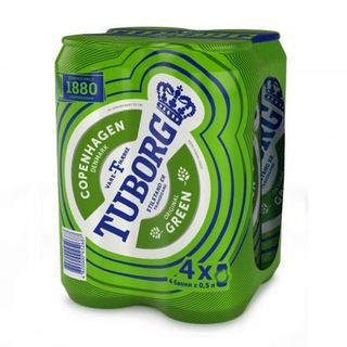 Пиво 2л Tuborg Green НАБІР 4 х 0,5л