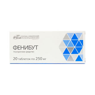 ფენიბუტი ტაბლეტი 250მგ #20 0 Fenibut tab 250mg #20