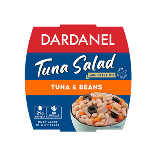 თევზის კონსერვი /დარდანელი/ თინუსის სალათი ლობიოთი 160 გრ