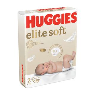 Huggies - საფენი ელიტ სოფტ #2 (4-6 კგ) - 82 ც