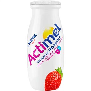 Продукт Danone Actimel кисломолочний полуниця 1.4% 100 г