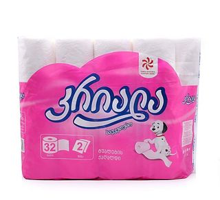 ტუალეტის ქაღალდი 2ფ 32ც კრიალა