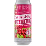 Пиво Тетерів Хмільна Вишня напівтемне фільтроване з/б 8% 0.5 л