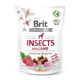 Brit Care Cracker Insects Lamb ласощі для собак комахи/ягня 200г