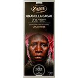 Шоколад чорний Zaini 70% зі шматочками какао бобів 75 г