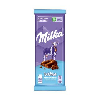 Шоколад Milka Bubbles молочный, 76 гр.