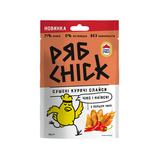 Слайси РябChick курячі з перцем чилі сушені 30г