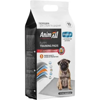 Пелюшки AnimAll для собак з активованим вігуллям 60х90см 10шт