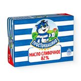Масло Простоквашино Сливочное 82% 180 Гр Кнврт