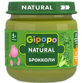 GIPOPO Пюре овощное Брокколи 80г