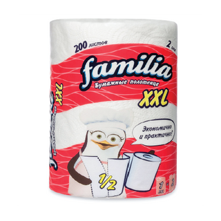 სამზარეულოს ქაღალდი "ფამილია" XXL 2-ფენა / 4604857000563