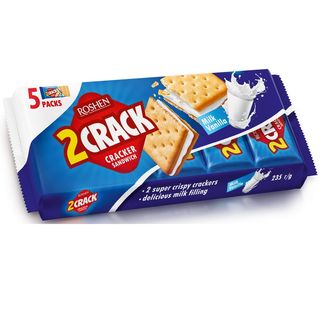Печиво фас. ROSHEN 2 Crack з молочно-ванільною нач. / 235г
