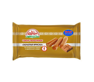 Պանրիկ՝ կաթնաշոռային, կարամելացված «Свитлогорье Золотая Ириска» 180գ