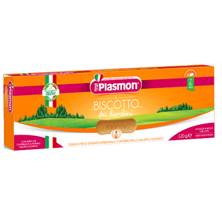 პლასმონი - ორცხობილა ფხვიერი /6თვ+/ 120გრ 8291 Plasmon Baby Biscuit 120gr