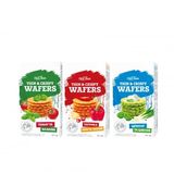 Вафлі 85г Своя лінія Wafers солоні з томат і базил, з паприк чилі та часник, зі шпинат та циб к/уп