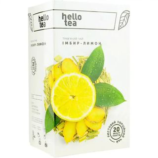 Чай трав'яний Hello Tea Імбир-лимон 20 шт по 3 г