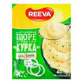 Страва ш/п REEVA Пюре картопл. зі смаком курки / пачка / 40г