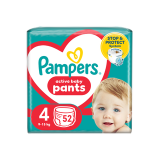 Трусики-підгузки Pampers для дітей 4 9-15кг 52шт/уп