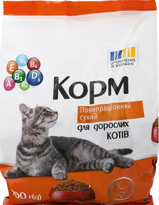 Корм для котів ЧИСТА ВИГОДА! з куркою повнораціонний сухий 400 г