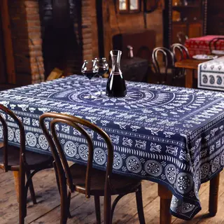 სუფრა "სამეფო" - 210x140 ლურჯი