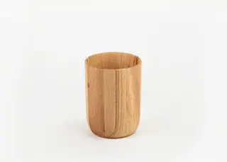 კბილის ჯაგრისის ჩასადები ჭიქა - NATURAL MANGO TREE TOOTHPASTE DISPENSER 8X8X10.5 CM FIONA