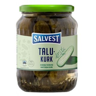 Огірки SALVEST Мариновані Фермерські  675 г