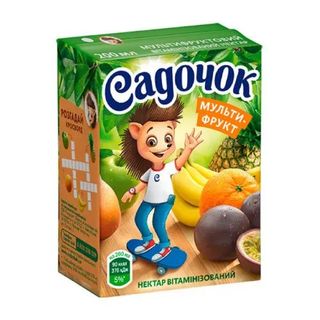 Нектар з м'якоттю Мультифрукт Садочок т/п 200мл