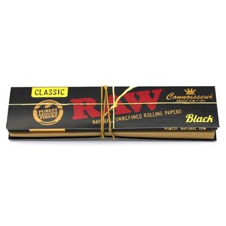 RAW Black ორიგინალი შესახვევი ქაღალდი ფილტრით King Size Slim 32ც