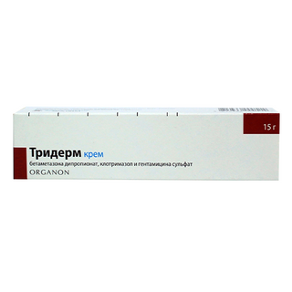 ტრიდერმი კრემი 15გრ ტუბი #1  Triderme cream 15g
