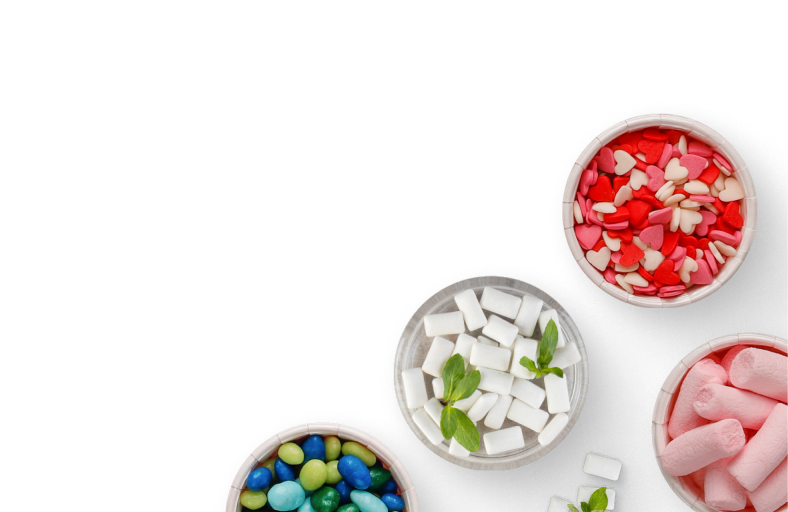 Жвачка, драже, мармелад