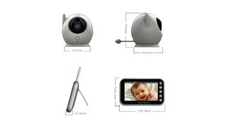 ძიძა კამერა Baby Monitor Camera With 4.3 Inch LCD Display