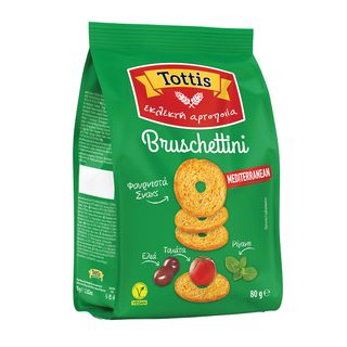 ბრუსკეტინი ხმელთაშუა ზღვის  80გრ ტოტის