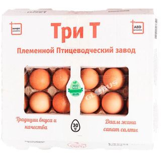 Яйцо Куриное Три Т 30 шт. «Три Т» С1 (1900 гр.)- 0112